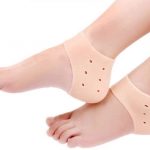 Silicone Gel Heel Socks for Swelling and Pain Relief, Cushion Support, Foot Care, Ankle Protection for Men and Women 1 Pair half heel socks