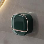 Seadra Amazing Wall-Mounted Shelf Organizer Polypropylene Wall Shelf Waterproof & Dustproof Bathroom Soap Case with Adhesive Mount