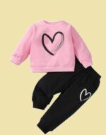 Unisex Baby Long Sleeve Dil Pink_Parent Top Bottom Clothing Set for Summer Comfort Casual Daily Outfit - Image 3