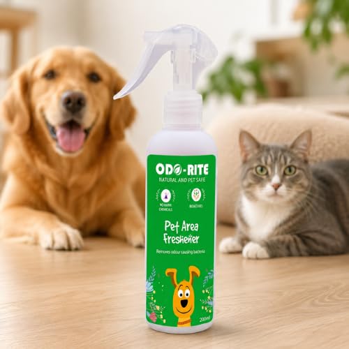41L-uiVvC0L.jpg odo-rite Pet Area Freshener- 200Ml | Pet Odour Remover | Pet Safe & Child Safe | Bio Technological Based | Skin Safe | Urine Smell Remover | Can Be Used On All Surface, Aerosol - Image 1