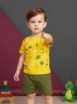 Baby Boy's Printed Top Bottom Clothing Set Pack of 2| Comfortable, Breathable, Lightweight, Skin Friendly|SL_287 - Image 2