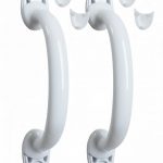 6 Inch UPVC Mesh Handle for Windows & Doors | White D-Type Mesh Handle | Durable & Easy Grip | Rust-Free, Long-Lasting Home Hardware | Pack of 2