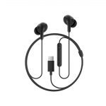 Wired Headphones Compatible with Xiaomi Type-C, in-Ear Earbuds with 12.4mm Deep Bass Drivers, HD Mic, IP54 Protection Black (MN-PL54)