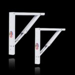 Compal Folding Table Bracket, Heavy Duty Wall Mounted Collapsible Shelf Brackets, DIY Floating Workstation Hinges, Space Saving Drop Leaf Hardware, Black, 1 Pair (22 Inch Bracket) - Image 7