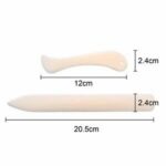 EVALUEMART Paper Creaser 2 Piece Set Bone Folder Crease Marker Tool for Card Making Scrapbooking Box Folding Origami Craft Smooth Edge Durable Lightweight Kit Cream - Image 3
