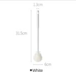 Silicone Bottle Cleaning Brush Set (2 Pcs – White & Grey) | Long Handle Soft & Bendable Silicone Cup & Bottle Brush | Multipurpose Cleaner for Bottles, Glasses, Baby Bottles & Kitchenware - Image 2
