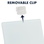 Quartet Infinity Dry Erase Glass Board Desktop Easel with Removable Clip & Marker, Non-magnetic Glass Whiteboard on Stand for Table Desk, Shops, Office, Home, 0.8 x 0.9 feet, 23 x 28 cm, 9 x 11 inches - Image 7