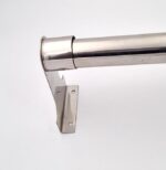 Stainless Steel 304 grade Wall Mount Concealed 3" Heavy Long Band Curtain Rod & Ceiling Holder Brackets for Door & Windows | Pack of 6-Pieces | 1 inch - Image 3