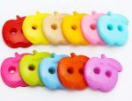 Kavya Craft Present Plastic Buttons Apple Shape Multicolor 15mm for Sewing, Knitting, Dress Making, Scrap Booking, Art and Craft, Decorations (50) - Image 4
