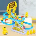 Storio Tweetie Sliding Track Set Toys for Kids - Ducklings Stair Climbing Toys for Kids, Escalator Toy with Lights and Music with 3 Duckling