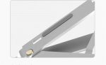 Laptop Stand Folding Cooling Aluminum Alloy Portable Raised Desk Lift (Silver, 18") - Image 2
