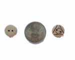 Ekta Enterprise Maple Triangle Designed Wooden Button Dia. 12mm, 2 Holed Buttons for Clothing, Designer Collection of Ethnic Ware, Sewing, DIY Art and Craft Pack of 100 - Image 3