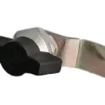 KEYMAN Steel Panel Lock Knob Type KTISN - Black and Silver finish