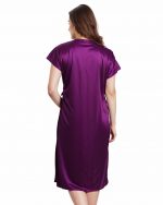 PNAEONG Satin Short Wedding Nighty for Women Bridal - Image 6