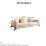 Boucle Fabric Modern Design Sofa with Pillow or Strong Woden Legs Best for Living Room, Halways, Garden (2 Seater) - Image 2