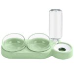 Emcapt Wet and Dry Food Pet Utensils Bowl for Small and Adult Dog Cat | Rotatable & Detachable Pet Feeder Bowl | Automatic Water Dispenser Bottle, Pet Feeder for Small Animals (Pack of 1) (Design 1) - Image 2