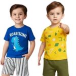 Baby Boy's Printed Top Bottom Clothing Set Pack of 2| Comfortable, Breathable, Lightweight, Skin Friendly|SL_287