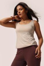 BlissClub Womens EverFlow Tank, Snug Fit, Square Neckline, Soft-Handfeel, All-Day Comfort, Everyday Wear - Image 7