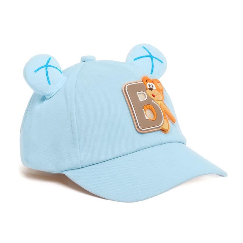 41iR1pwFGnL.jpg Kids Cute Summer Cotton Baseball Cap Children’s Hats Adjustable Sun Hat for Boys Girls Sports Breathable Toddler Caps for (1-5yrs) - Image 1