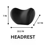 Car Neck Pillow for Seat Headrest, Ergonomic Memory Foam Headrest Cushion for Car, Neck Support Pillow for Driving, Travel & Office Chair, Universal Fit Black - Image 2