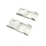 TOLIGHT M Track Curtain Channel Ceiling Bracket, Ivory, Mild Steel, Powder Coated, 5 cm x 2 cm, Pack of 10