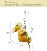 The Decorshed Outdoor Climbing and Tree Climbing Animals, Terrace, Garden, Balcony, Courtyard Decorations, and Animal Home Decoration (Bunny) - Image 4