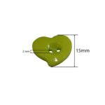 Kavya Craft Present Plastic Buttons Heart Shape Multicolor 15mm for Sewing, Knitting, Dress Making, Scrap Booking, Art and Craft, Decorations (50) - Image 3