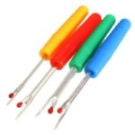 Plastic Handle Craft Thread Cutter and Seam Ripper Stitch Unpicker Sewing Tool for Tailoring Home Supplies DIY Sewing Kit 2Pcs Multicolour - Image 5