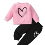 Unisex Baby Long Sleeve Dil Pink_Parent Top Bottom Clothing Set for Summer Comfort Casual Daily Outfit