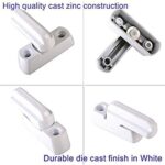 Wardrobe Door & Window T Lock Set (2 Pcs) | T-Shape Sash Jammer Safety Lock with Flat Handle | Childproof Window Lock for Casement Doors & Windows | Durable Window Hardware for Home Security - Image 6