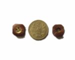 Ekta Enterprise Natural Sheesham Square Wooden Button with Brass Button Inside for Clothing, Designer Collection of Ethnic Ware, Ladies Kurties, Sewing, Men Kurta, DIY Art and Craft Pack of 50 - Image 3