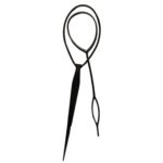 Hair Styling Tool Set for Women & Men | Hair Braiding Tool, Loop Maker, Sectioning Comb & Hair Twister Kit | Professional DIY Hair Styling Accessories (Black) (HAIR STYLER 1)