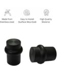 Peony Stainless Steel Drawer Knobs – Ideal for Cabinets, Drawers, and Pulls (Black, Pack of 12 pcs.) - Image 2