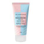 Glamveda Rice & Ceramide Korean Glass Skin Peel off Mask | Reduces Signs of Ageing | For Dry & Dull Skin Brightening & Even Tones Complexion | Peel off Face Mask for Men & Women | 60gm