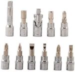 46 in 1 Pcs Tool Kit and Screwdriver and Socket Set Multi Purpose Tool Case Essential DIY Repair Tool Set for Home and Office (Multicolor) - Image 5