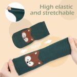 PAZIMIIK Cute Animal Face Non-Slip Grip Socks for Toddler Kids Boys Girls Warm Cozy Soft Cotton Winter Indoor Socks with Rubber Pads Non Skid Aged 1-3 Years - Image 6
