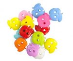 Kavya Craft Present Plastic Buttons Apple Shape Multicolor 15mm for Sewing, Knitting, Dress Making, Scrap Booking, Art and Craft, Decorations (50) - Image 5