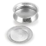 GS Aluminium Biryani Handi Pot with Lid | Hammered Dhari Patiya Finish Tope Patila Vessel | Multipurpose Cooking & Serving Utensil for Kitchen, Size 11, 19 cm, 1300 ML. - Image 6