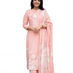 Sun Fashion And Lifestyle Kurta Sets for Woman | Kurti Set |Women's 3 Piece Kurta Pant Dupatta Set |Cotton Blend Kurta Woman |Elegant Suit for Women |Dupatta