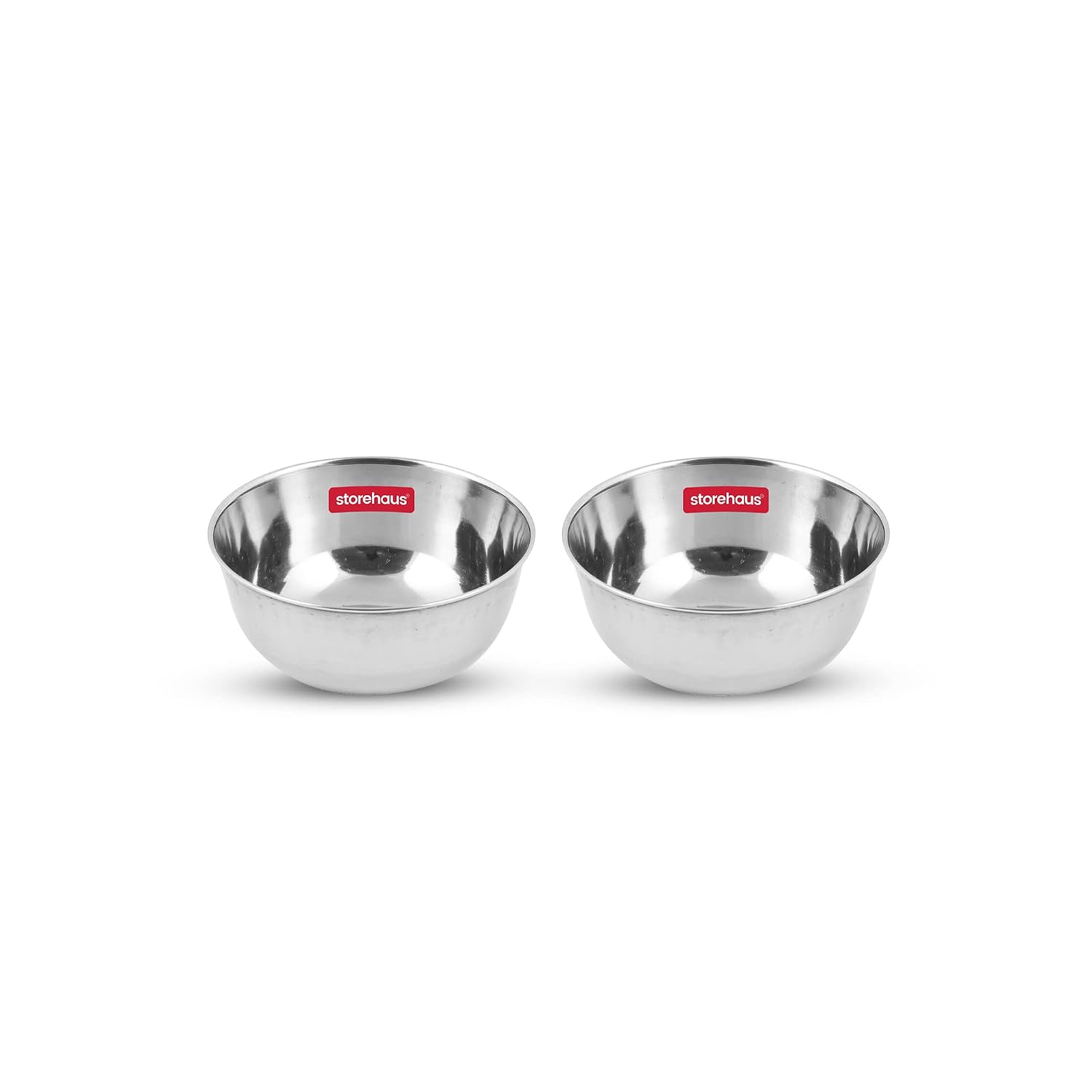 510tt7tltnL._SL1500_.jpg Stainless Steel 2 pc Katoris Kitchenware Set Ideal for Home, Restaurants and Family Use, Silver - Image 1