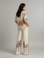 NAINVISH Women's Rayon Co-Ord Set | Printed Shirt and Pant Set for Women | Casual Two Piece Lounge Outfit | Western Outfit - Image 4