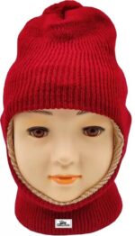 Baby Winter Warm Soft Cap | New Born Baby Kid's Hat | Baby Cute Winter Woolen Cap for Kid's 0-12 Months Boy's & Girl's Multicolour's Pack 3 - Image 2