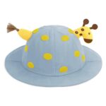 SYGA Baby Bucket Hat Sun Beach Cap Fishermans Hats Spring Cute Dot Sunshade Hat Baby Cartoon Giraffe Cap for 6M-3 Years Children