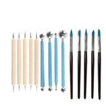 Levin 14 Pcs Pottery Tools Clay Modelling Tools Polymer Clay Modelling Tools Sculpting Tools Set for Engraving Embossing Shaping DIY Arts Crafts
