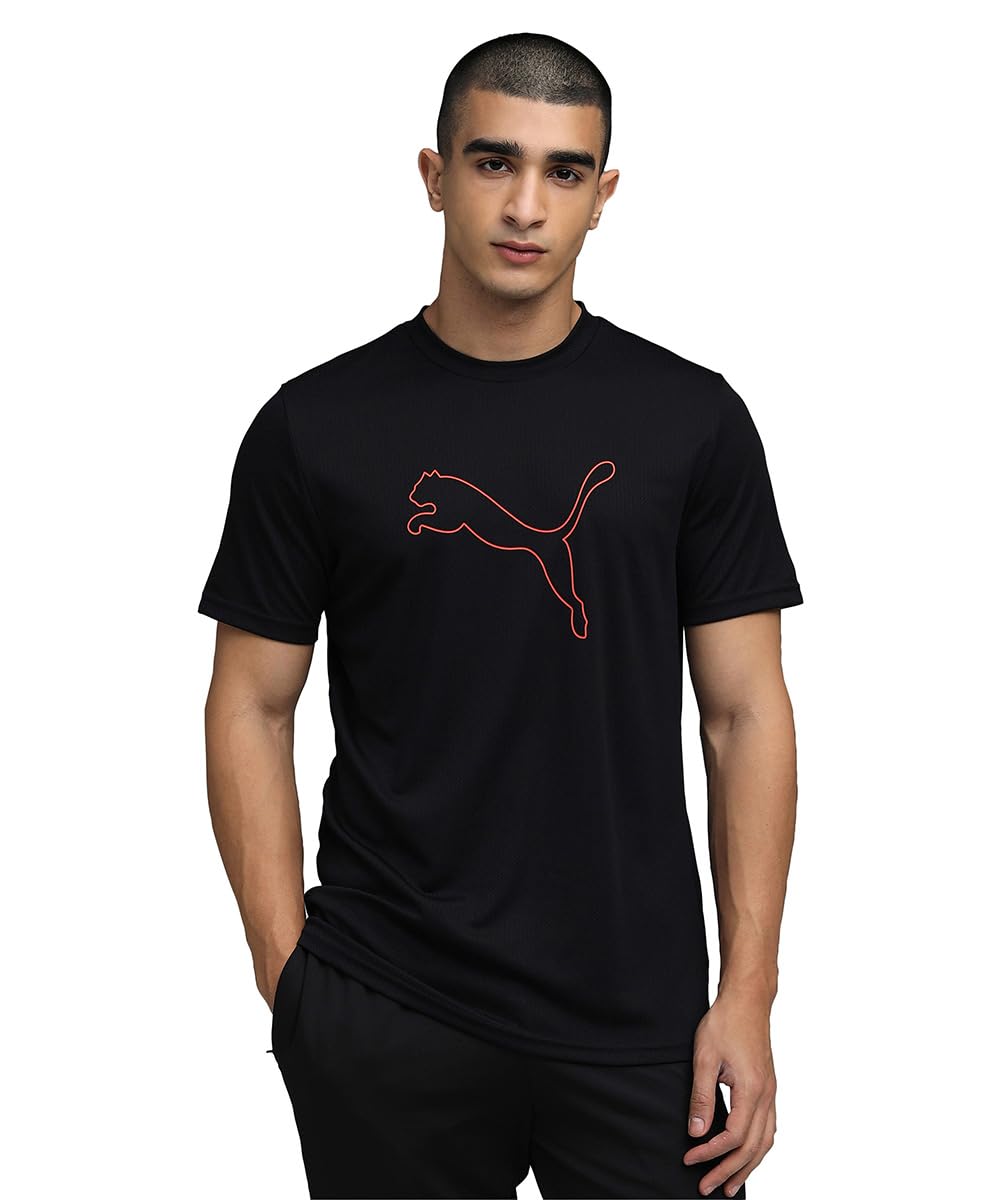 5149tSB7yL._SL1200_.jpg Puma Men Polyester Solid Regular Fit T-Shirt - Image 1