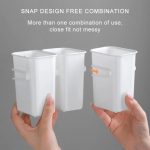 3 Pcs Fridge Storage Containers, Detachable Food Refrigerator Organizer Container Butter, Chocolate, Sauce, Candies, Vegetables, Stationery Toiletries, Plastic (Square) - Image 9