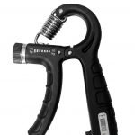 Adjustable Hand Grip Strengthener with Counter (10kg-100kg) for Men & Women – Forearm Exerciser Finger & Wrist Workout Grip Trainer for Gym Home Fitness & Rehabilitation Exercise Equipment (Black)