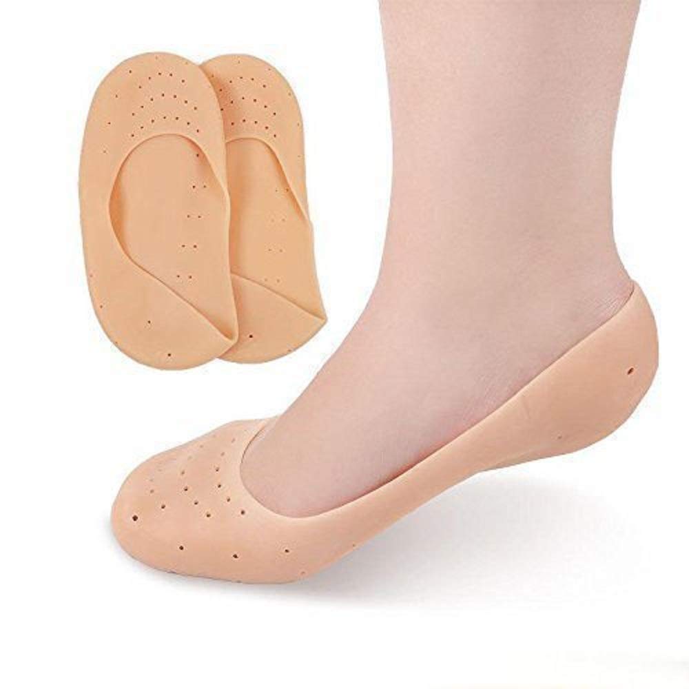 516XAUHus6L._SL1000_.jpg Anti Crack Full Length Silicone Foot Protector Moisturizing Socks for Foot-Care and Heel Cracks,socks for cracked feet,heel pad for heel pain,anti crack heel socks moisturizing silicone gel - Image 1