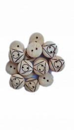 Ekta Enterprise Maple Triangle Designed Wooden Button Dia. 12mm, 2 Holed Buttons for Clothing, Designer Collection of Ethnic Ware, Sewing, DIY Art and Craft Pack of 100 - Image 2