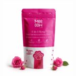 4 in 1 Rose Body Wax Powder for Women Tan Removal Hair Removal Exfoliation Skin | Brightening Skin Full Body Polishing Painless Hair Removal No Strip No Heat Just Smooth Skin 80g (Body Wax Powder)